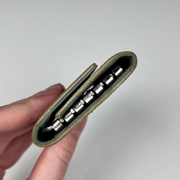 Prada Key Case Blue Embossed Leather - Picture 3 of 5